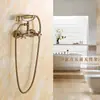 Conjunto de chuveiro simples antigo todo em cobre estilo europeu banheiro chuveiro torneira de chuveiro saída retro chuveiro