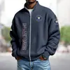 Sudadera tipo cárdigan estilo americano Chaqueta Uniforme de Equipo de la NBA Impresión Digital 3D Cárdigan Holgado con Cremallera y Capucha Sudadera Deportiva
