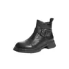 Nueva colección otoño/invierno 2026: Botines estilo Martin retro de punta redonda, con suela gruesa, tacón grueso, a la moda y versátiles botines Chelsea hasta el tobillo