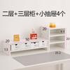 Suporte Elevado para Computador de Mesa com Gaveta Suporte de Armazenamento para Tela de Monitor Mesa de Escritório Suporte de Base Elevada