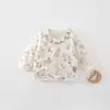 Roupa de meio-costas acolchoada 40g de algodão puro classe A sem costura para recém-nascidos Roupas de exterior para bebês Roupas infantis Anshang
