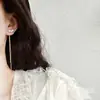 Placa de Incienso para Mosquitos sin Orejas Pinza para Oreja Diseño de Estilo Frío Pendientes Pendientes Largos con Borlas para Mujer Pinza para Oreja Indolora Versátil