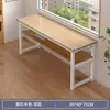 Mesa longa retangular dupla simples mesa de aluguel estreita mesa de computador quarto de estudante mesa de escrita contra parede mesa