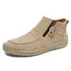 Zapatos de mujer de costura hecha a mano explosivos transfronterizos, zapatos de pareja, zapatos planos casuales de otoño e invierno, botines Martin 828