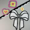 Bordado por Computadora Estilo Coreano Versátil Crochet Hecho a Mano Ropa Infantil Accesorios Flor de Lana Algodón de Xinjiang Lazo