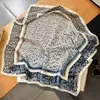 Pañuelo de seda pequeño con estampado de verano y otoño para mujer, pequeño, largo, de alta gama, estilo francés, cuadrado, para atar y atar.