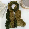 Bufanda para Mujer de Invierno de Alta Gama 2025 Nueva Bufanda Cálida a Prueba de Frío Versátil de Color Sólido Bufanda Plisada Chal Venta al por Mayor