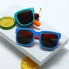 Gafas de sol cuadradas para niños del mismo estilo, gafas de sol sencillas y a la moda para bebés, gafas para niños, material suave, gafas de sol