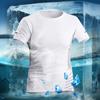 Nueva playera de secado rápido, playera de seda de hielo de secado rápido, playera de manga corta de seda de hielo para verano, de manga corta y cuello redondo para hombre