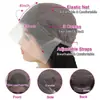 Peruca 13*4 grande área tecida à mão renda frontal preta cabelo longo liso alta temperatura seda fibra química headwear fábrica direto peruca