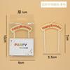 Venta al por mayor estilo ins velas de feliz cumpleaños con letras arqueadas fiesta arco banner velas de feliz cumpleaños