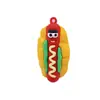 Llavero de Goma Suave Simulado Comida Rápida Papas Fritas Hamburguesa Pizza Hot Dog Muñeco Colgante Decoración de Mochila Llavero Venta al por Mayor