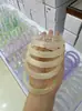 Pulseira Macaron Gradiente Pedra Olho de Gato Lua Branca Pulseira Sino Pulseira de Jade Calcedônia Acessórios de Joias Atacado Direto da Fábrica