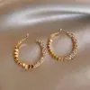 Pendientes de Aro Grandes Clásicos de Personalidad con Aguja de Plata 999, Modernos y Minimalistas para Mujer, Pendientes de Aro Geométricos Minimalistas Exagerados para Mujer