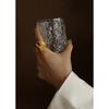 Anillo de radián de personalidad exagerada europeo y americano hecho a mano de fundición pesada para mujer de acero de titanio oro de 18k anillo de dedo índice A178