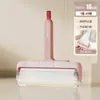 Rodillo quitapelusas con tapa para uso doméstico, rodillo pegajoso para pelo y alfombras, rodillo pegajoso más ancho, papel desprendible