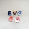Nuevos guantes para niños invierno bebé cinco dedos forro polar caricatura cachorro combinación de colores cálidos lindos niña dedo niño