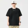 2025 Nuevo Diseño de Combinación de Colores de Verano Camiseta de Manga Corta para Hombre Holgada Talla Grande Cuello Redondo Versátil Camiseta Moderna