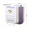 Cubo de Basura Plegable para Colgar en la Cocina, Cubo de Basura Plegable de Montaje en Pared de 10L/7L, Sin Agacharse para Puerta de Gabinete, Material Duradero PP TPR