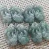 Colgante de Jade A de Myanmar al por mayor para Hombres y Mujeres Marca Dragón Guan Gong Guanyin Buda Colgante de Jade Verde Fuente en Vivo
