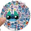 50 Pegatinas de Dibujos Animados Lilo y Stitch para Equipaje, Teléfono Móvil, Portátil, Guitarra, Decoración DIY