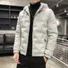 Chaqueta de plumón con capucha Nueva Invierno 2023 Moda para Hombre Más Fácil de Combinar Cálida Ligera de plumón Plumón de Pato Blanco Chaqueta al por Mayor