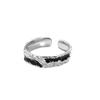 Anillo de plata 925 para hombre de alta calidad, marca de moda, anillo para hombre y mujer, anillo para el dedo índice, anillo de moda, anillo nicho de lujo ligero, joyería de mano
