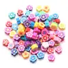 AliExpress Nuevo Pulsera de Arcilla Blanda para Niños Hecha a Mano diy Accesorios de Joyería Cara Sonriente Fruta Flor Fruta Al por Mayor