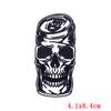Parche de Tela Bordado Punk de Venta Caliente Transfronterizo Parche de Calavera para Ropa DIY Parche Clase Bordado al por Mayor en Stock