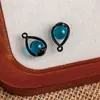 Pingente Casual de Liga de Zinco, Resina, Zircônia e Pérola Inlaid Sol e Lua Pingente DIY Pulseira Colar Acessórios de Joias