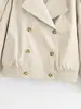 Comercio Exterior Transfronterizo Spot 2025 Estilo Europeo y Americano para Mujer Otoño e Invierno Nueva Moda Color Claro Chaqueta Corta Desmontable con Cuello de Piel