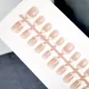 Clásico Francés Saludable Explosiones Arte de Uñas Uso Corto Armadura Alto Sentido Removible Terminado Tira de Armadura Prefabricada Venta al por Mayor