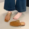 Pantuflas Nuevas de Estilo Caladas de Punta Cerrada, Cómodas Slip-Ons de Moda con Suela Suave, Diseño de Verano con Tejido de Malla