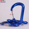 Hebreo No. Hebilla de acero de aleación de aluminio de color 6 D con forma especial, hebilla de seguridad para exteriores, suspensión rápida