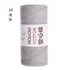 Hilo de Algodón Hueco de 2 mm para Bolsas de Ganchillo DIY Bolsa Tejida a Mano Hilo Redondo Hilo Perlado Hilo de Lana