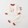 Conjunto de ropa interior térmica para bebé, ropa y pantalones de otoño, pijamas de algodón puro para bebé, ropa para casa, conjunto separado de capa base para niños para primavera y otoño