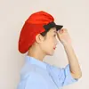 Gorra de trabajo de fábrica de alimentos verano mujer malla transpirable a prueba de polvo taller anticaída del cabello comedor cocina gorra de chef gorra con visera