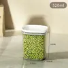 Frascos de plástico sellados de grado alimenticio, recipientes de almacenamiento a prueba de humedad para la cocina para granos y cereales, cajas de almacenamiento de granos y frijoles