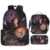 Mochila Escolar Harry Potter de Tres Piezas Mochila Casual para Hombres y Mujeres Mochila para Estudiantes Impresa de Gran Capacidad Mochila para Exteriores