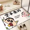 Tapete de Banheiro de Lama Diatomácea Crayon Xiaoxin Porta de Vaso Sanitário Absorvente Antiderrapante Resistente à Sujeira Fácil de Cuidar Tapete de Pé Cartoon