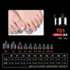 Arte de Uñas Arte de Uñas Ultra-delgado Sin Rastro Uso Extensión de Uñas Sin Limar Transparente Semimate Pegatina Completa Medio Pegatina Parche para Uñas