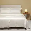 Xiangling Premium Conjunto de Roupa de Cama de Quatro Peças Cor Sólida Tencel Importado Estilo Simples e Luxuoso: Lençol, Capa de Edredom, Fronha e Acessórios de Cama