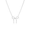 Collar Minimalista con Moño Hueco para Mujer, Estilo Minimalista, Exquisito y Elegante, Nueva Cadena de Clavícula de Moda, Cadena para el Cuello Versátil
