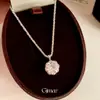 Collar redondo de circonita ultra brillante estilo minimalista coreano, cadena para clavícula moderna y exquisita, joyería de lujo ligero y de alta gama para mujer
