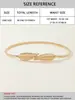 Cinturón Mujer Fino Decorativo para Vestido Simple Moderno Versátil Cinturón Metálico Dorado Ajustable Cinturón de Mujer en stock