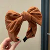 Diadema de punto estilo retro americano de ala ancha, de alta gama, adecuada para frentes amplias, a la moda, versátil para uso diario y para ir al trabajo, pinza para el pelo y accesorio para el cabello