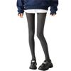 Medias Gris Oscuro para Mujer, Leggings Finos Exteriores para Primavera y Otoño, Efecto Adelgazante de Micro-Presión, Alta Elasticidad, No Ajustadas, Pantimedias con Tiro que No se Caen