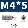 Aço Inoxidável 304/316 Soquete Sextavado Ponta Afiada Parafuso de Fixação Cabeça Cega para Máquina M4M5M6M8M10