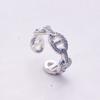 Anillo de Nariz de Cerdo con Incrustaciones de Diamantes Estilo Frío para Mujer Estilo Simple Japonés y Coreano Anillo de Diamantes Mosan Hip-hop de 18k Joyería Chapada en Oro