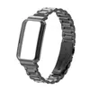 Correa Adecuada para Xiaomi Mi Band 7 Pro, Pulsera Sólida de Acero Inoxidable de Tres Eslabones, Correa Metálica Miband7Pro